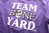 Team Boneyard - Stacked Logo- Super Soft Tee in Heather Purple