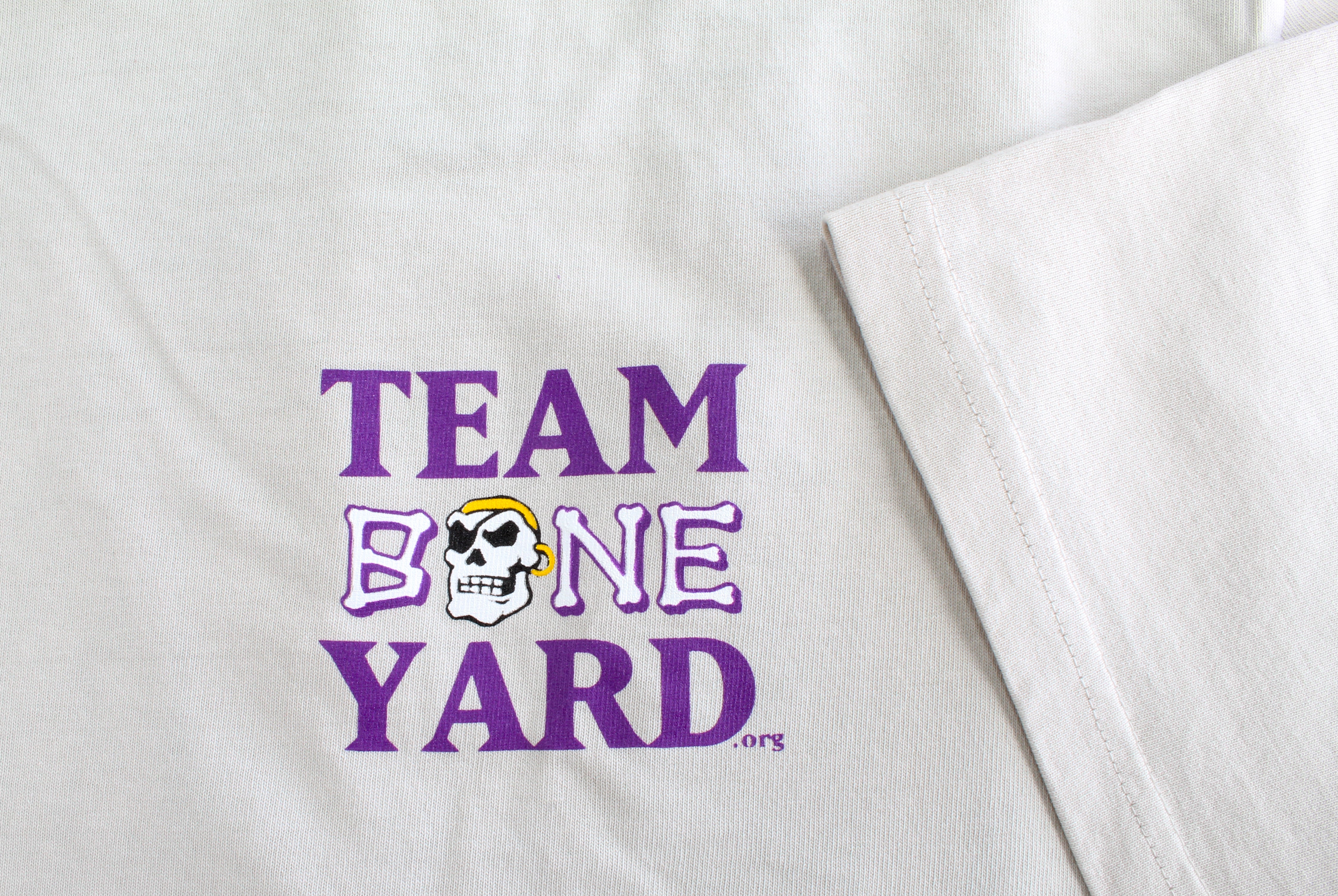 Team Boneyard - Burn the Boats - Heavyweight Tee in "Bone"