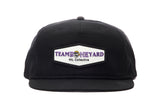 Team Boneyard  - Richardson®️ Rubber Patch Rope Hat - Black/Black