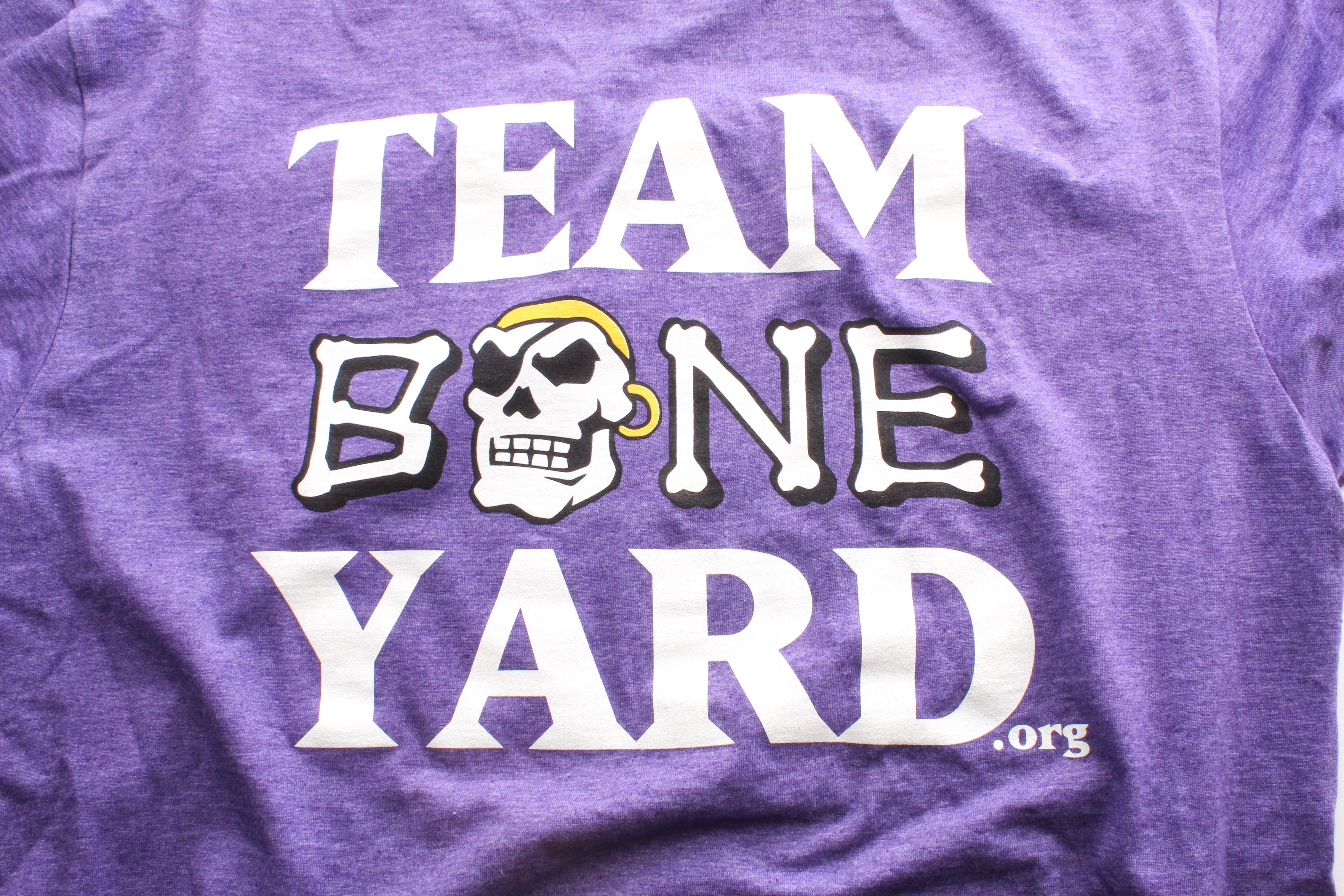 Team Boneyard - Stacked Logo- Super Soft Tee in Heather Purple