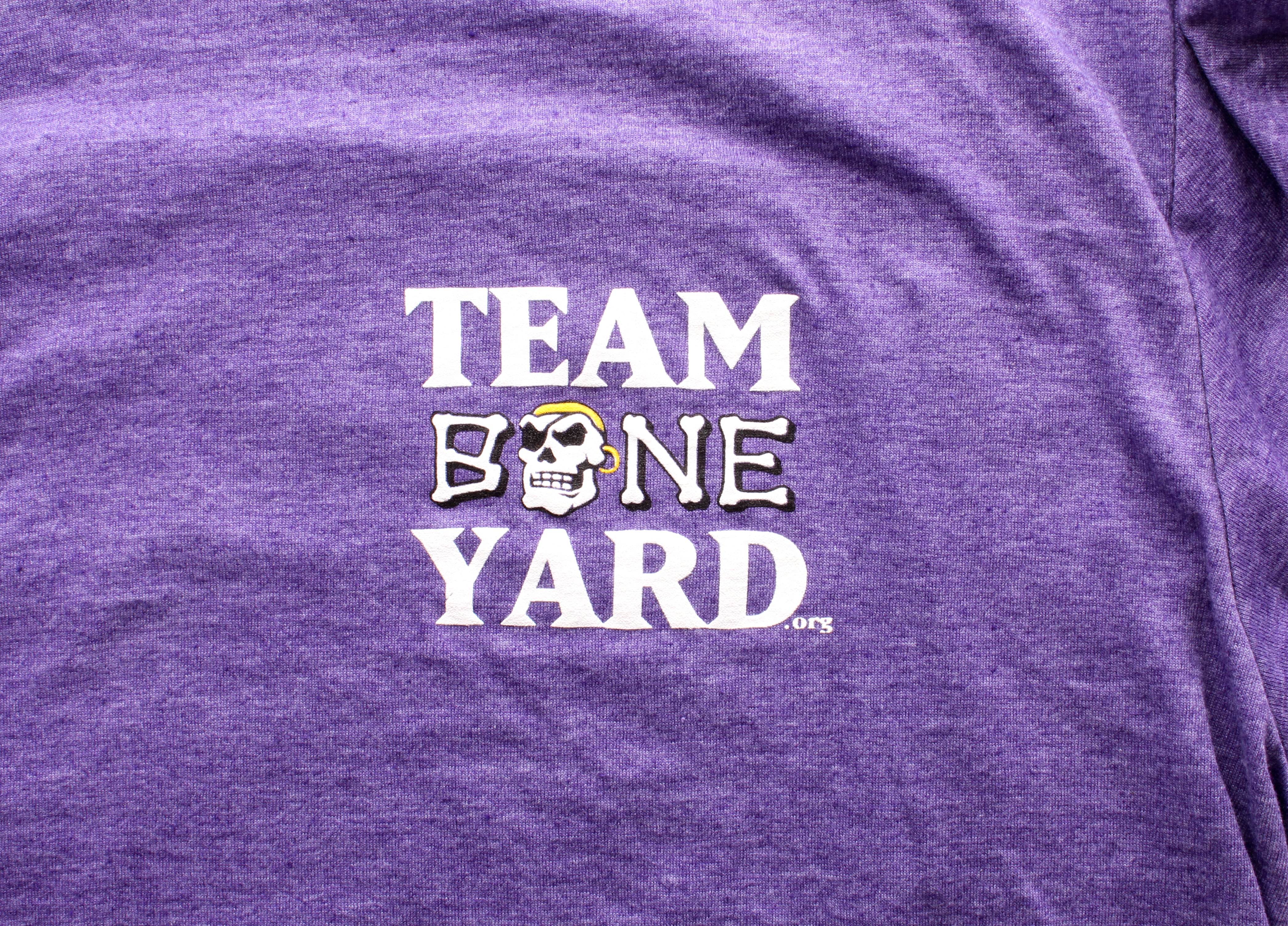 Team Boneyard - Stacked Logo- Super Soft Tee in Heather Purple