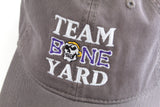 Team Boneyard - Stacked Logo - Legacy®️ Unstructured Hat in Graphite