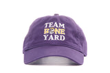 Team Boneyard - Stacked Logo - Legacy®️ Unstructured Hat in Purple