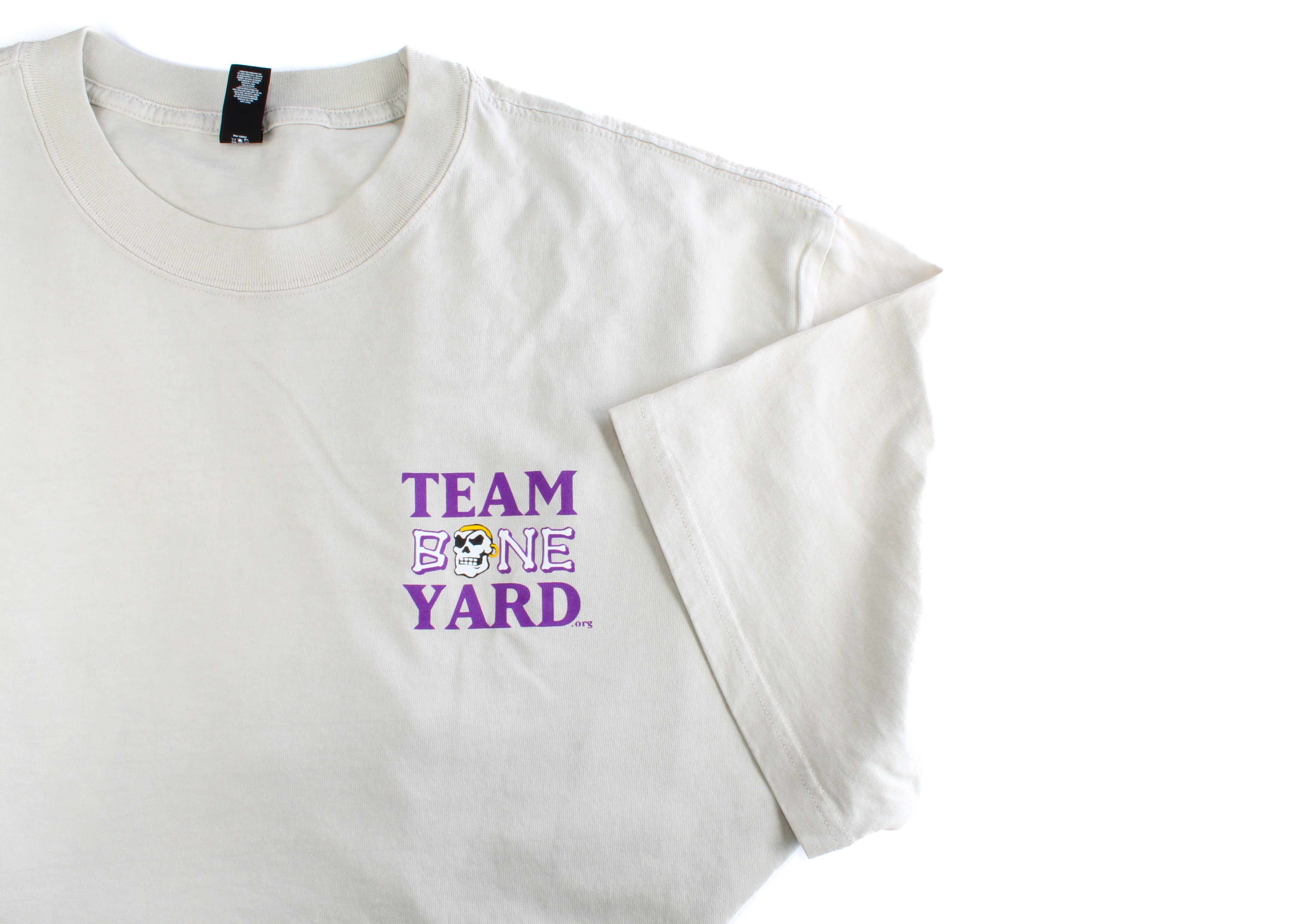 Team Boneyard - Burn the Boats - Heavyweight Tee in "Bone"