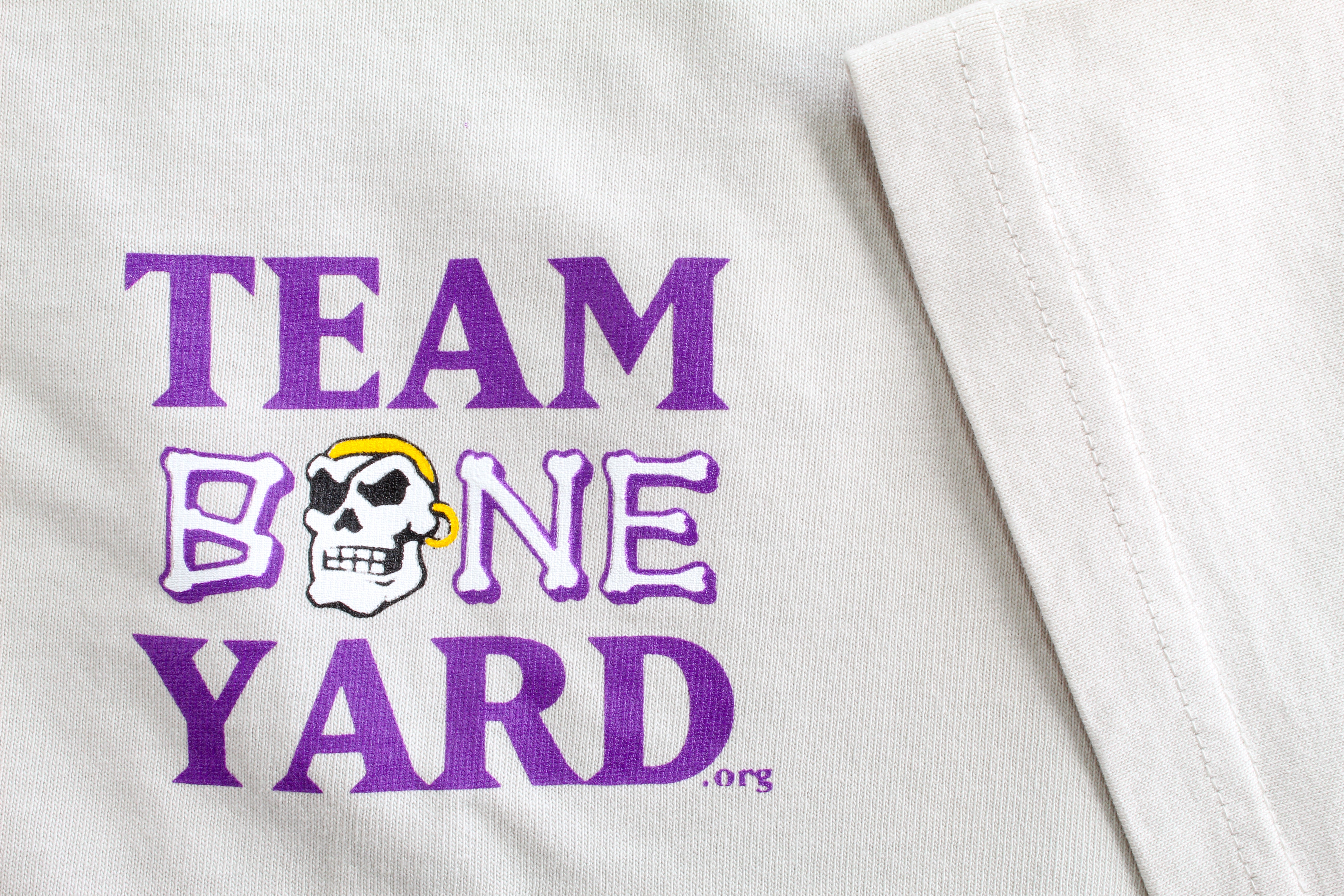 Team Boneyard - Burn the Boats - Heavyweight Tee in "Bone"