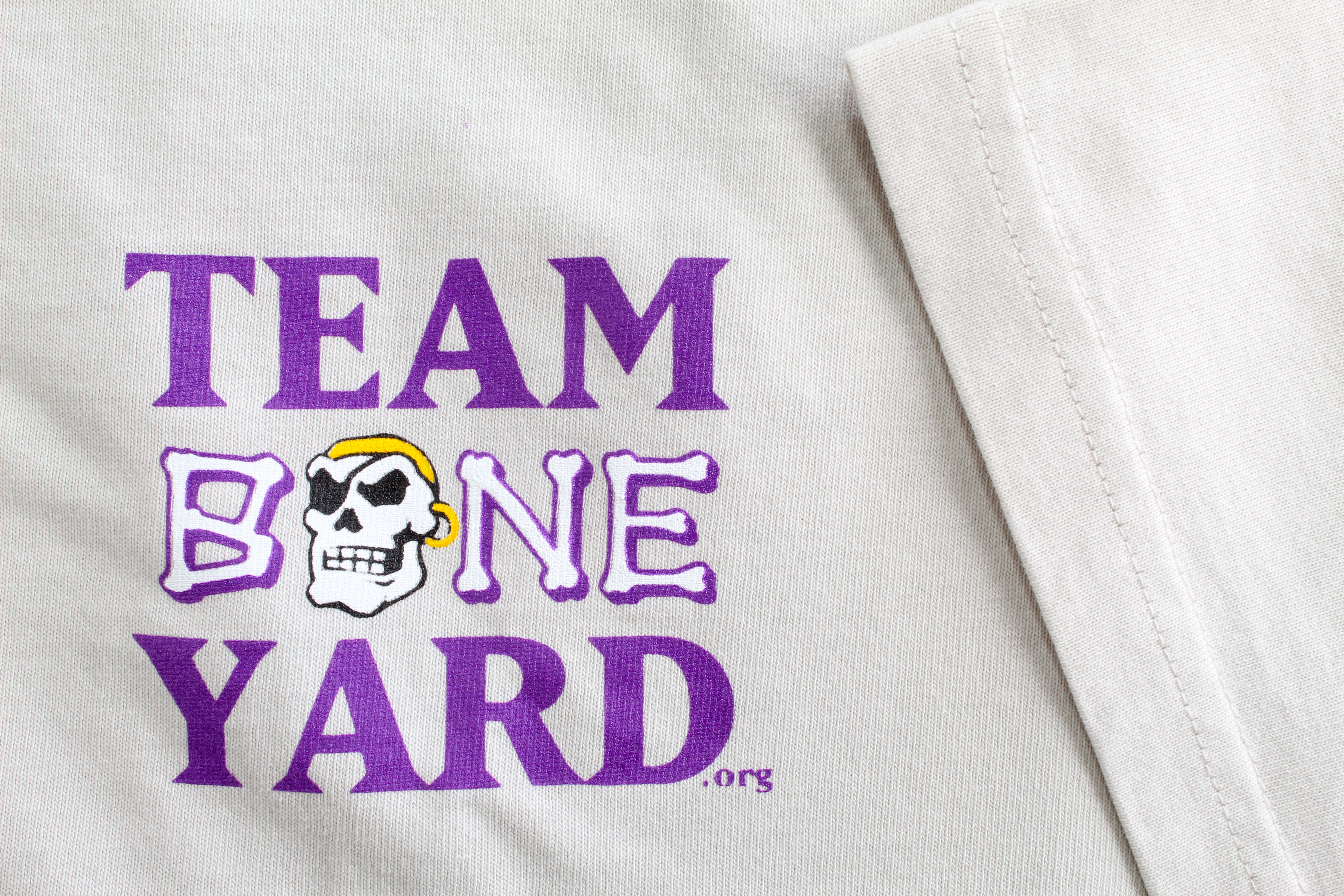 Team Boneyard - Burn the Boats - Heavyweight Tee in "Bone"