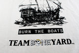 Team Boneyard - Burn the Boats - Heavyweight Tee in "Bone"