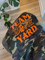 Team Boneyard - Camo / Blaze Orange Stacked Logo Hoodie (Regular Fit)