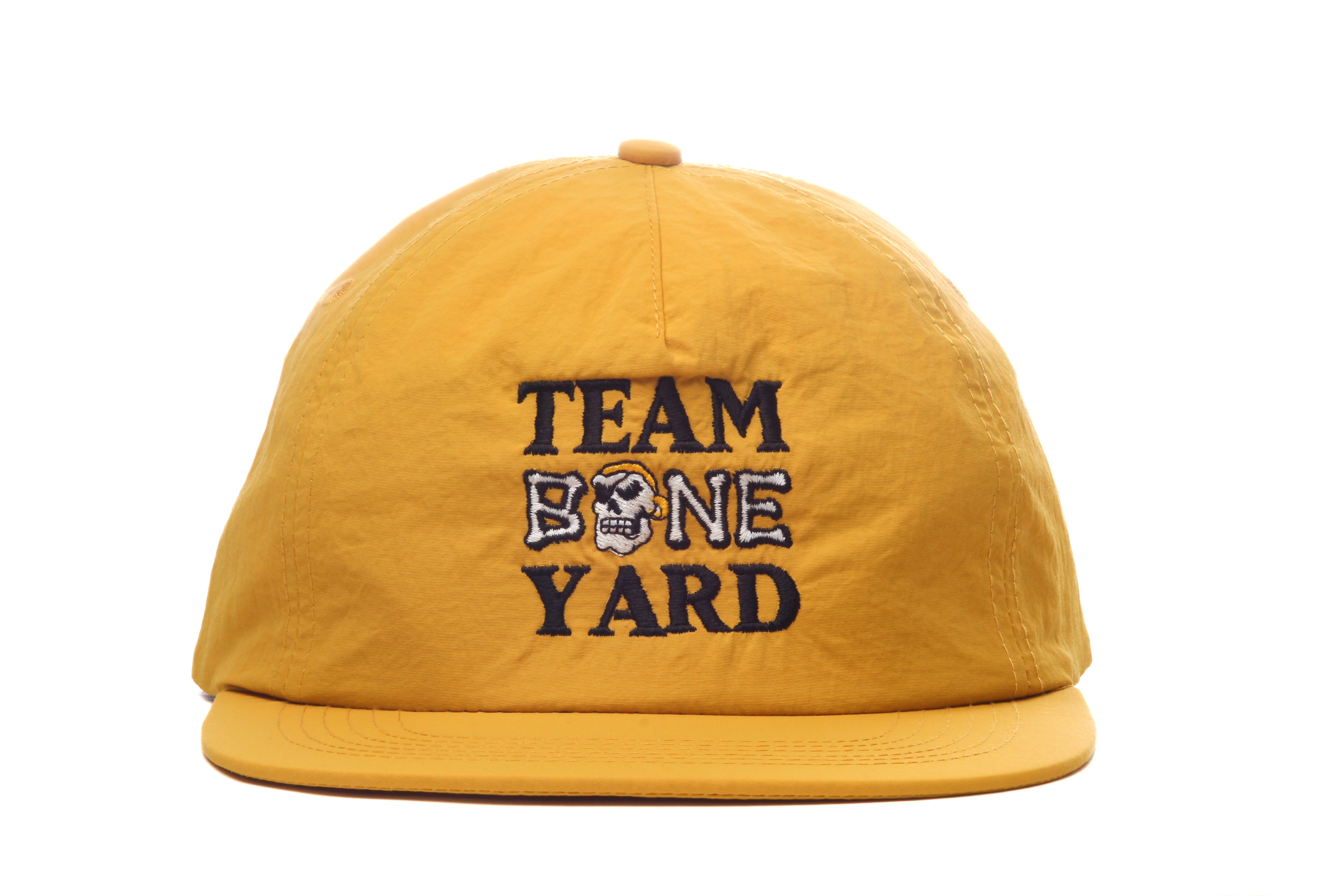 Team Boneyard - Stacked Logo - Nylon Summer Hat in Gold