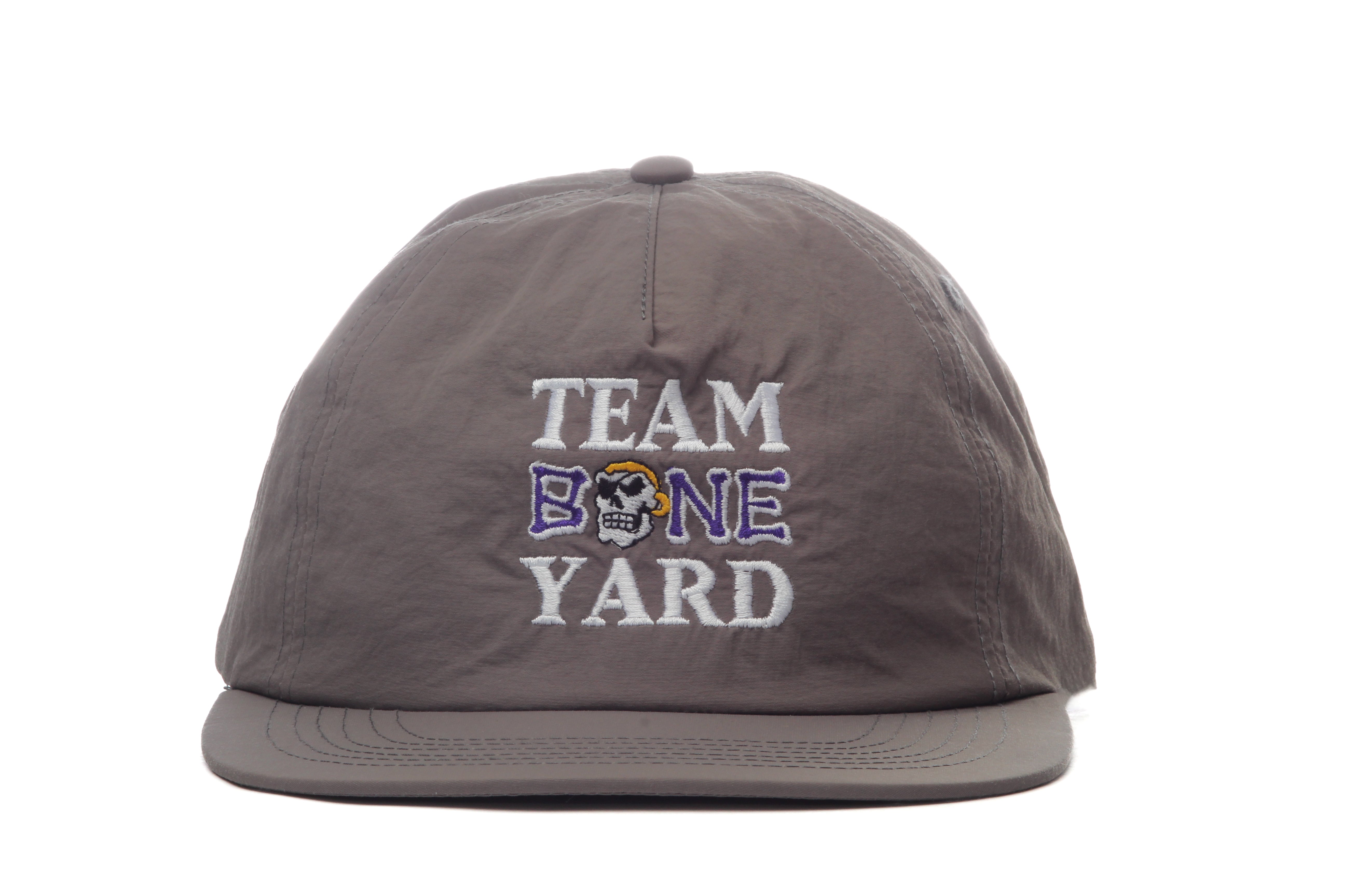 Team Boneyard - Stacked Logo - Nylon Summer Hat in Cool Grey