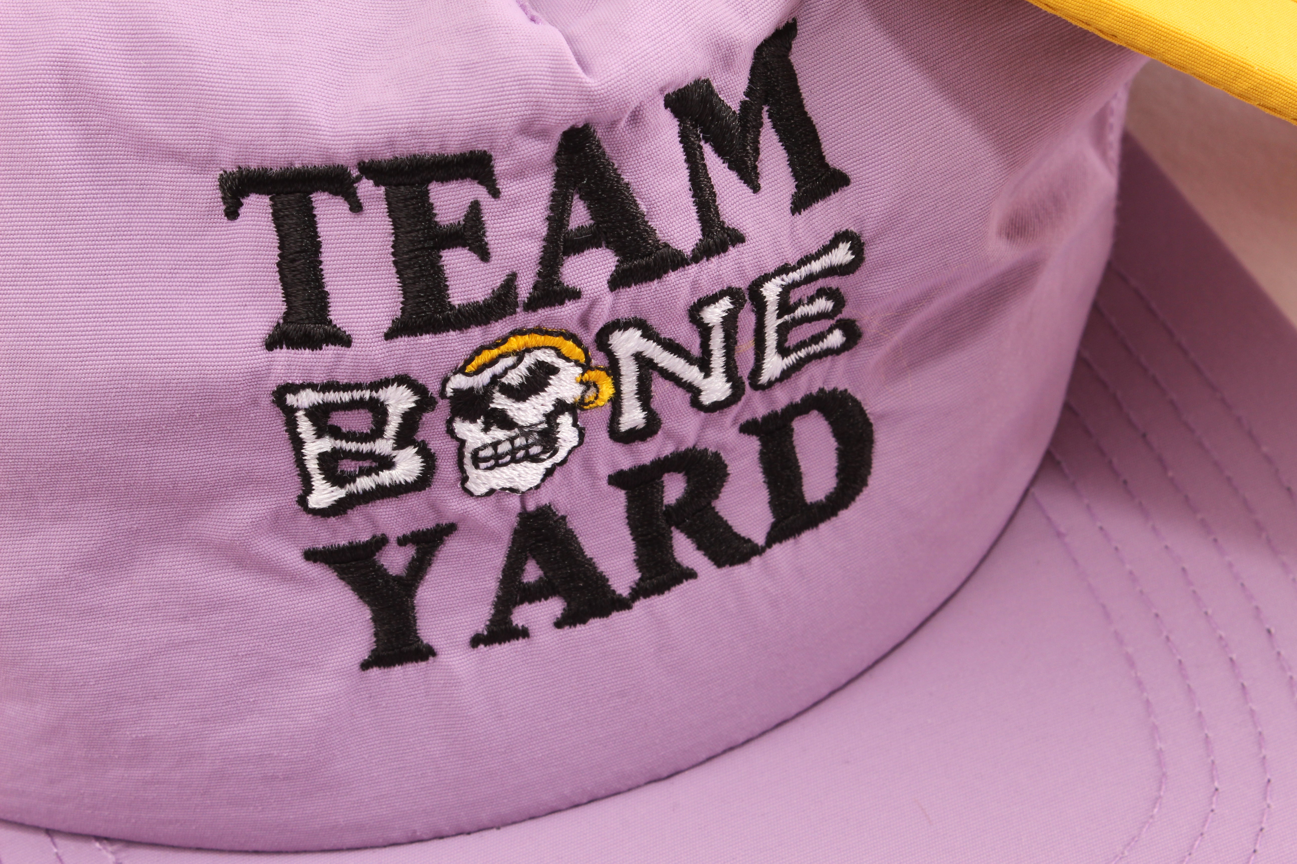 Team Boneyard - Stacked Logo - Nylon Summer Hat in Powder Purple