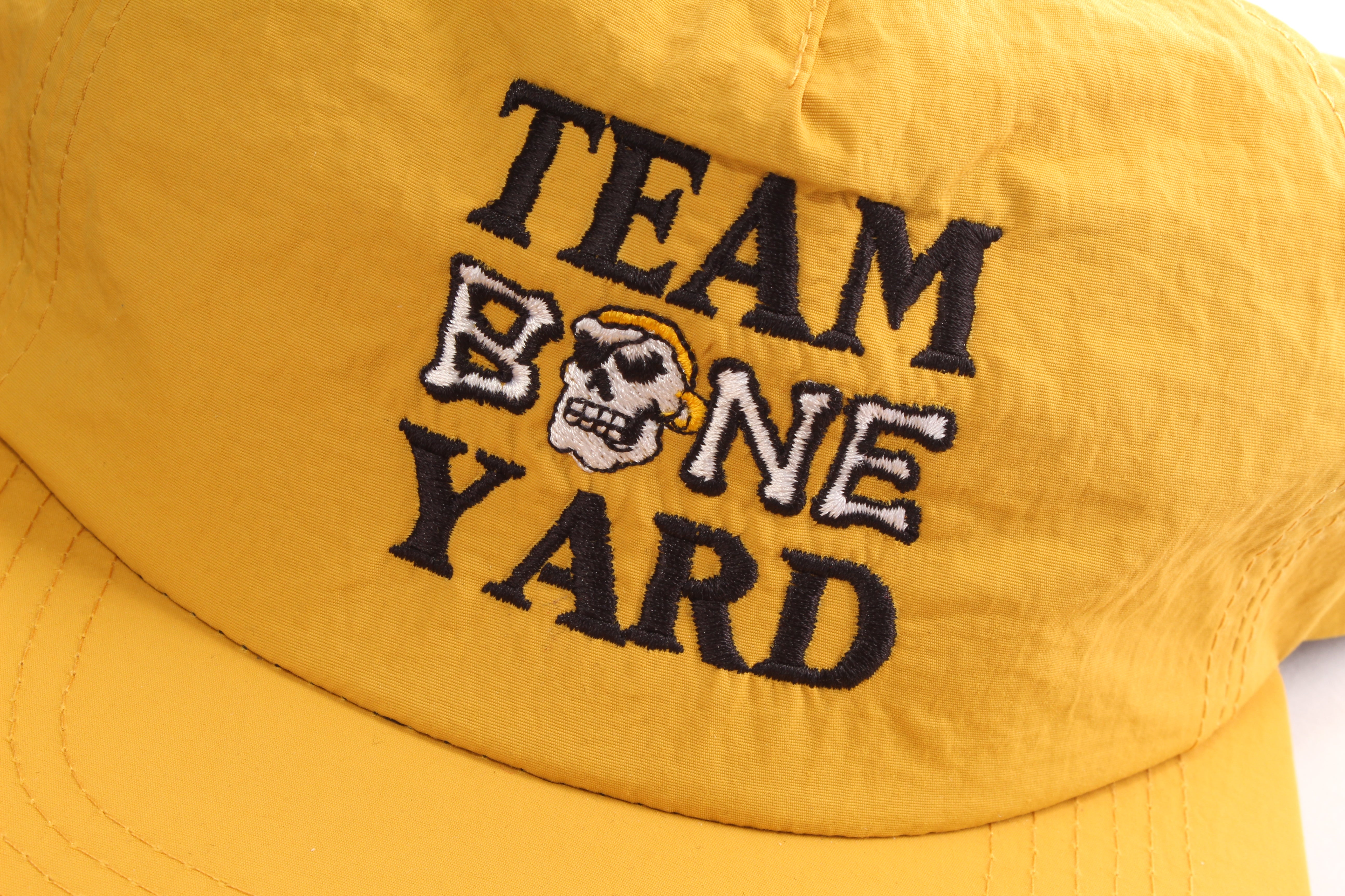 Team Boneyard - Stacked Logo - Nylon Summer Hat in Gold