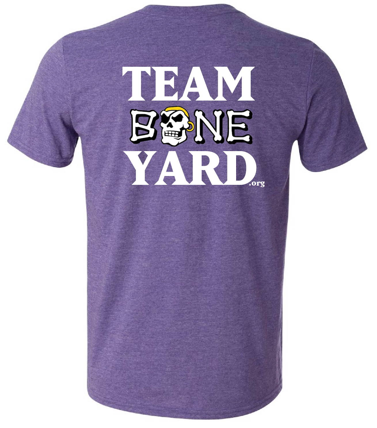 Team Boneyard - Stacked Logo- Super Soft Tee in Heather Purple