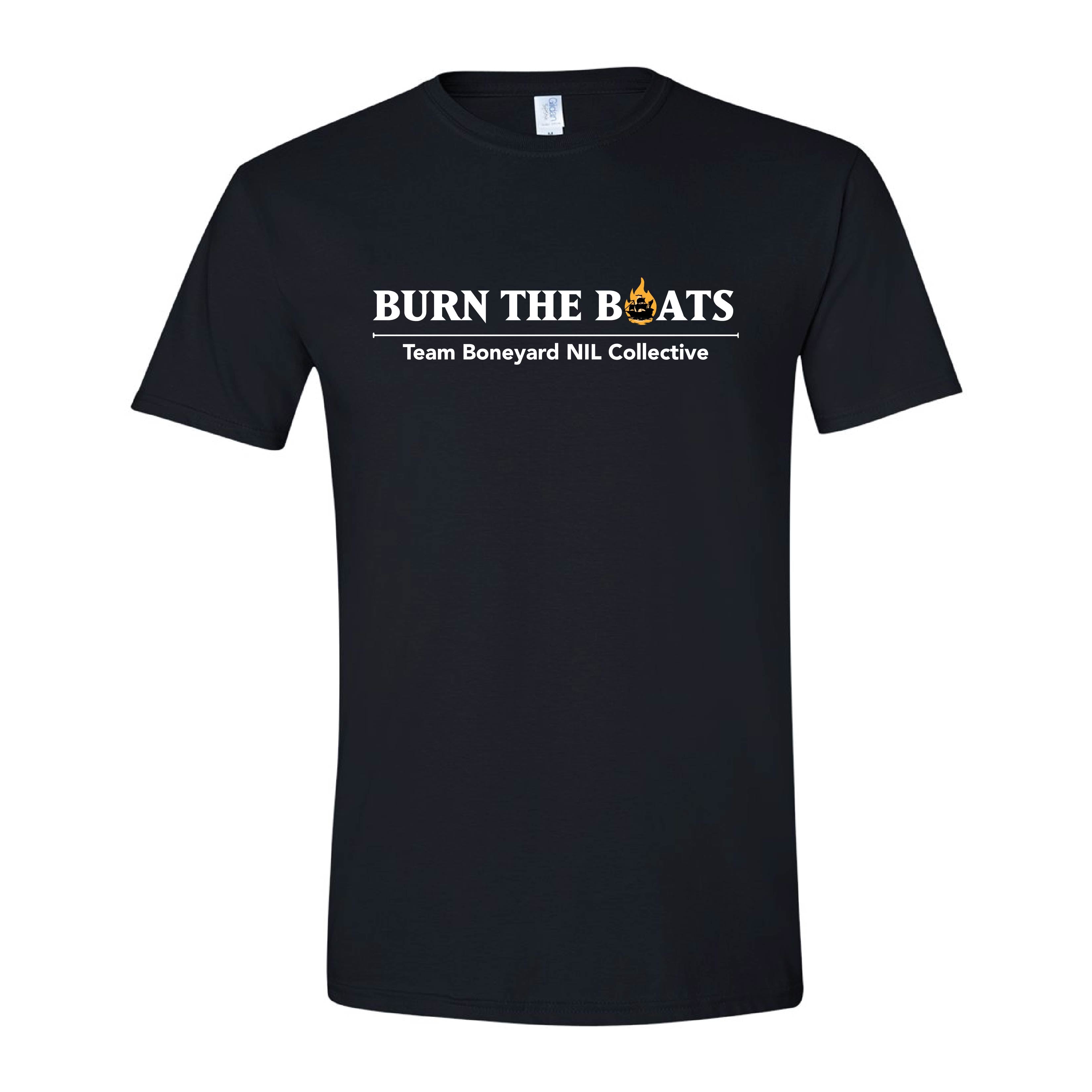 Team Boneyard - Burn The Boats - Lightweight Tee - Midnight Black