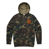 Team Boneyard - Camo / Blaze Orange Stacked Logo Hoodie (Regular Fit)