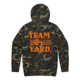 Team Boneyard - Camo / Blaze Orange Stacked Logo Hoodie (Regular Fit)