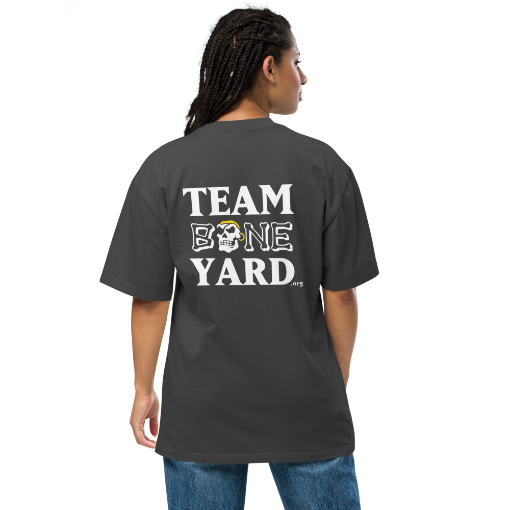 Team Boneyard - Stacked Logo -Heavyweight Tee in "Coal"