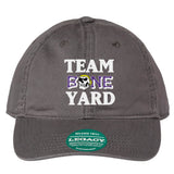 Team Boneyard - Stacked Logo - Legacy®️ Unstructured Hat in Graphite