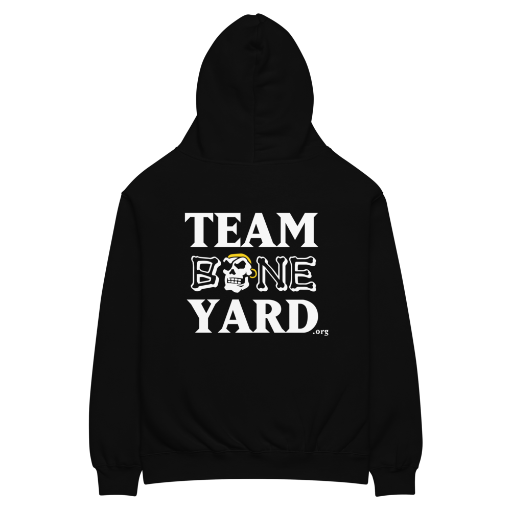 Team Boneyard - Stacked Logo Hoodie in Black - (Relaxed Fit)