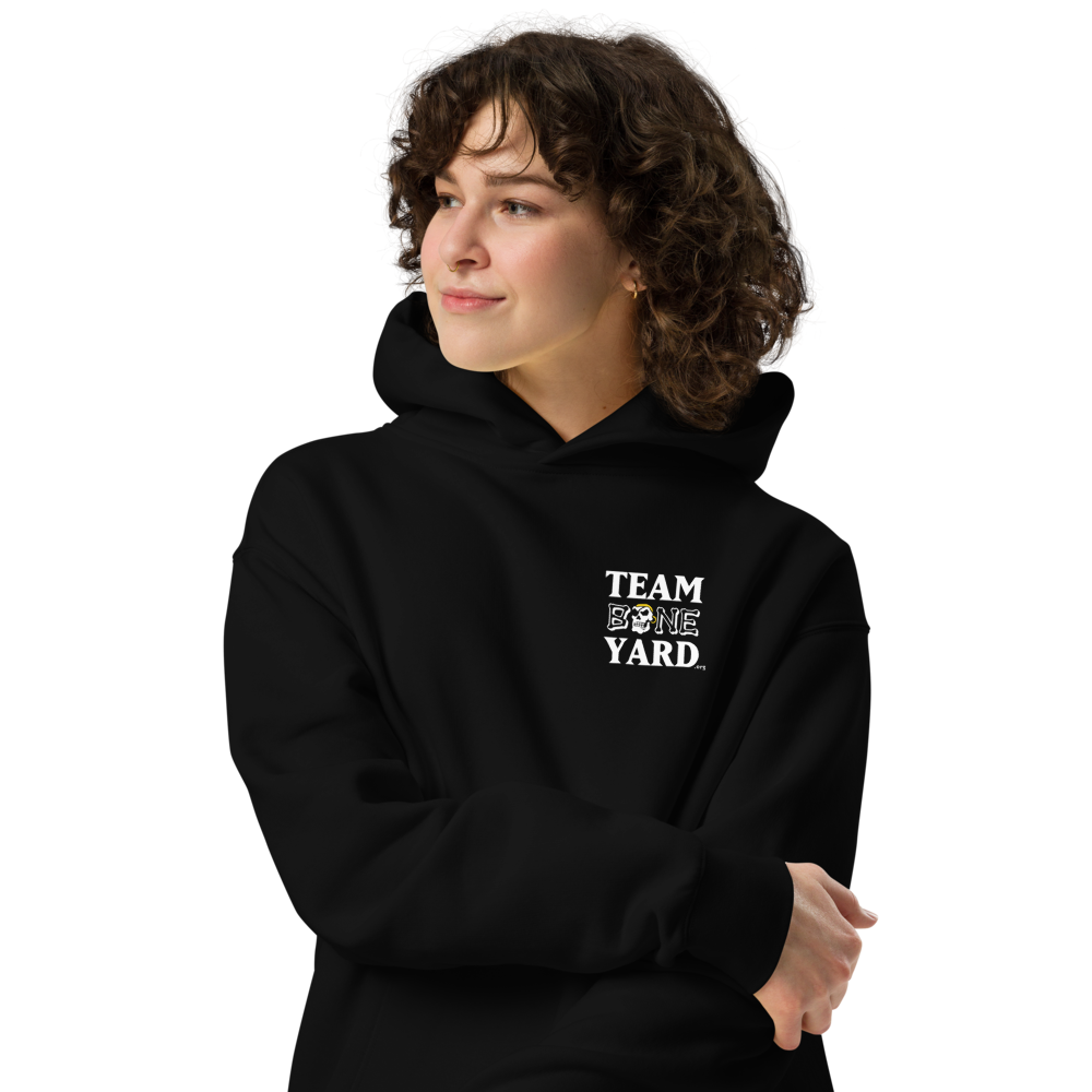 Team Boneyard - Stacked Logo Hoodie in Black - (Relaxed Fit)