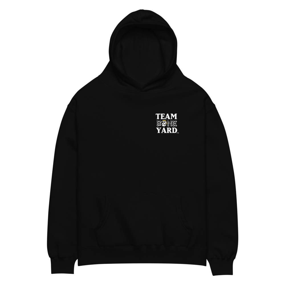 Team Boneyard - Stacked Logo Hoodie in Black - (Relaxed Fit)