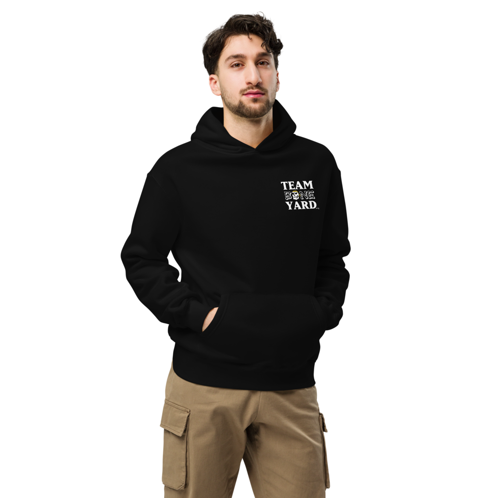 Team Boneyard - Stacked Logo Hoodie in Black - (Relaxed Fit)