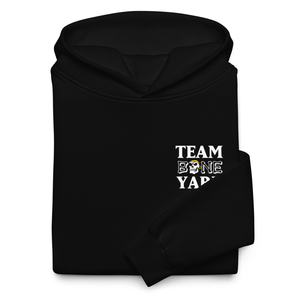 Team Boneyard - Stacked Logo Hoodie in Black - (Relaxed Fit)